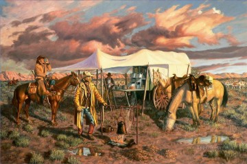 アメリカインディアン Painting - アメリカ西部の日の出